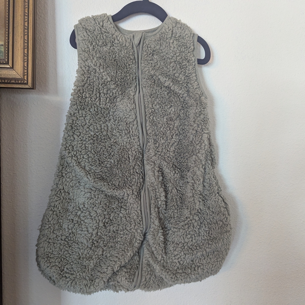 Nordstrom Fleece Baby Sleep Sac In Olive Green